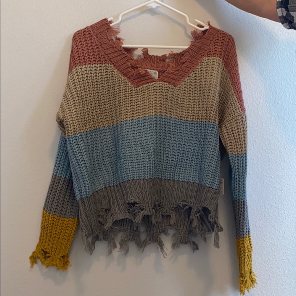 Poof Striped Sweater